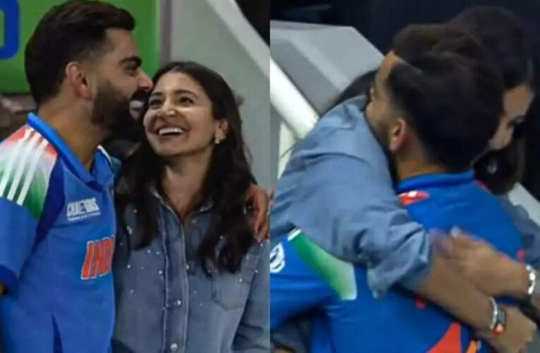 Anushka Sharma ने virat kohli को लगाया गले और संवारे बाल, वायरल हुआ विडियो देखें क्यूट मोमेंट्स!