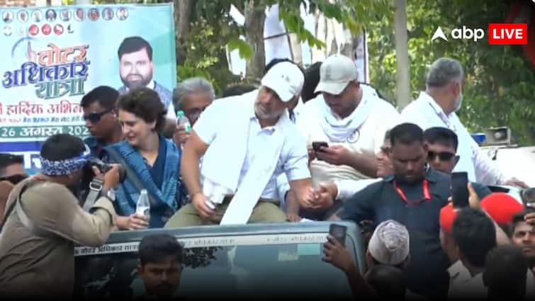 Bihar Voter Rights Yatra: बिहार वोट यात्रा में पहली बार दिखी राहुल-प्रियंका की जोड़ी! सुपौल में भाई-बहन को देख समर्थकों का जोश हाई, देखें तस्वीरें
